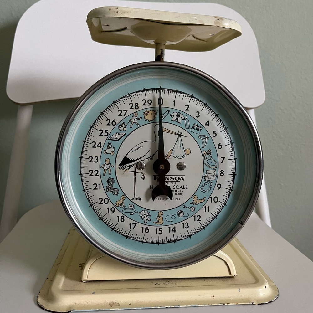 Vintage🍋 Hanson 30lbs Nursery Scale